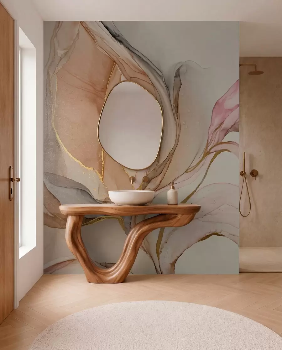 wall murals Течне боје, мермерни ефекат u71828