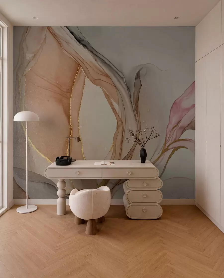 wall murals Течне боје, мермерни ефекат u71828