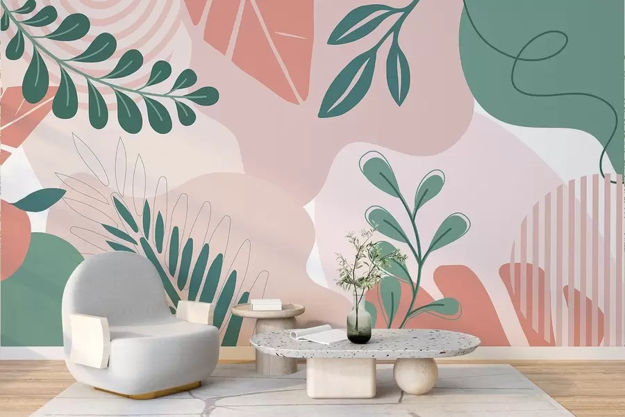 wall murals Апстракција, лишће w04366