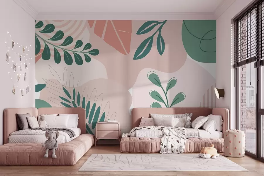 wall murals Апстракција, лишће w04366