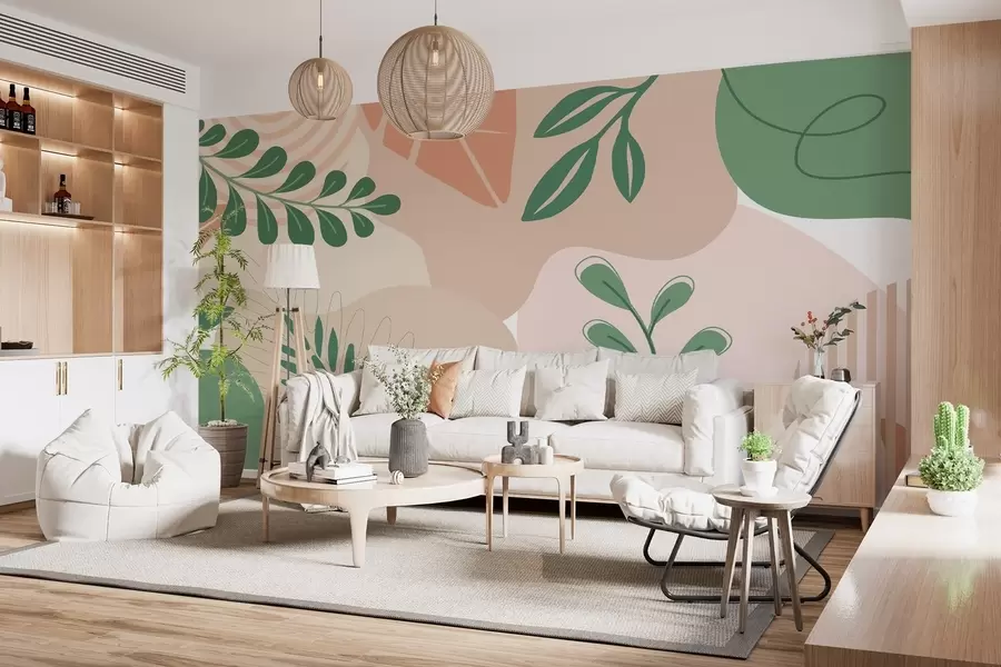 wall murals Апстракција, лишће w04366v1