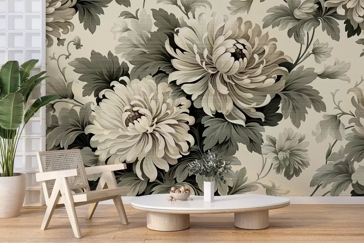 wall murals Цветање хризантема w04367