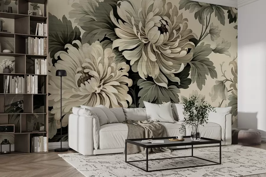 wall murals Цветање хризантема w04367