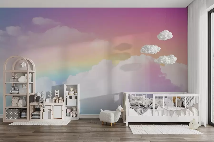 wall murals Облаци и дуга w04368