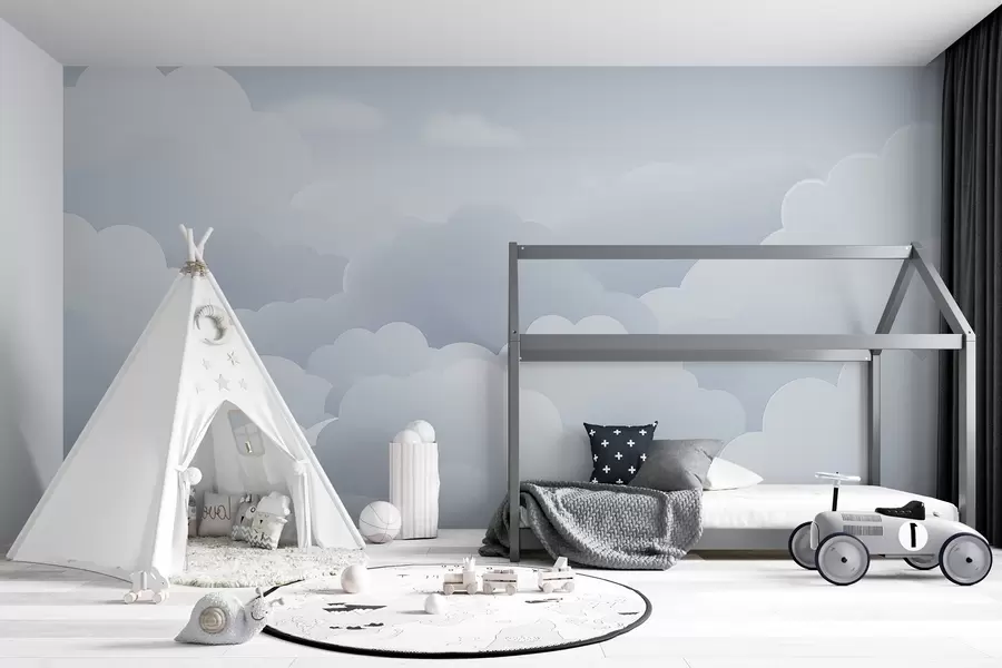 wall murals Облаци у минималистичком стилу w04334
