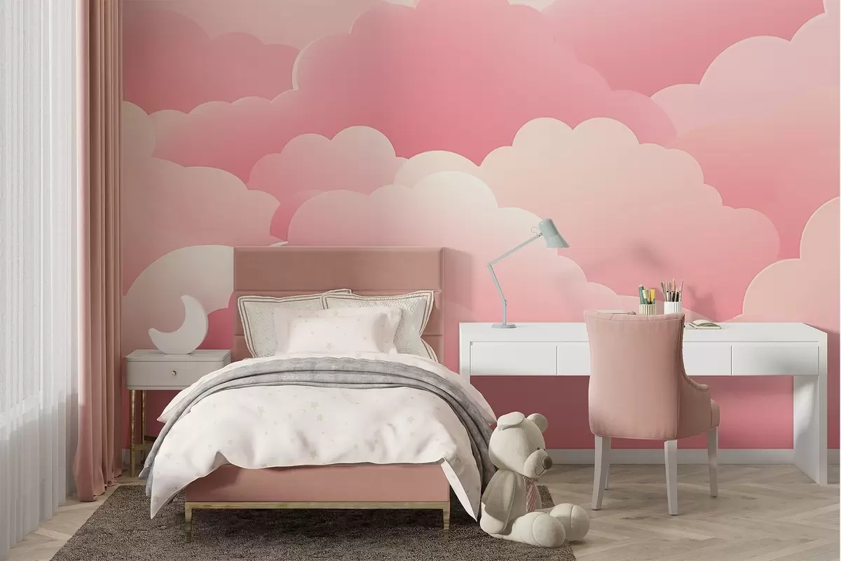 wall murals Облаци у минималистичком стилу w04334v1