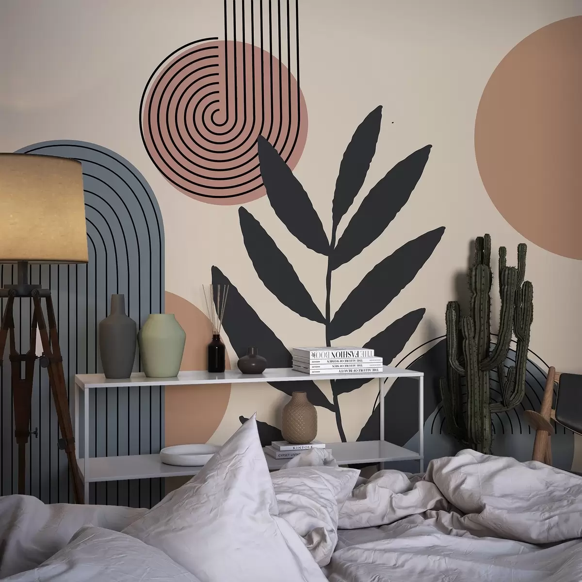 wall murals Геометријско лишће w04385