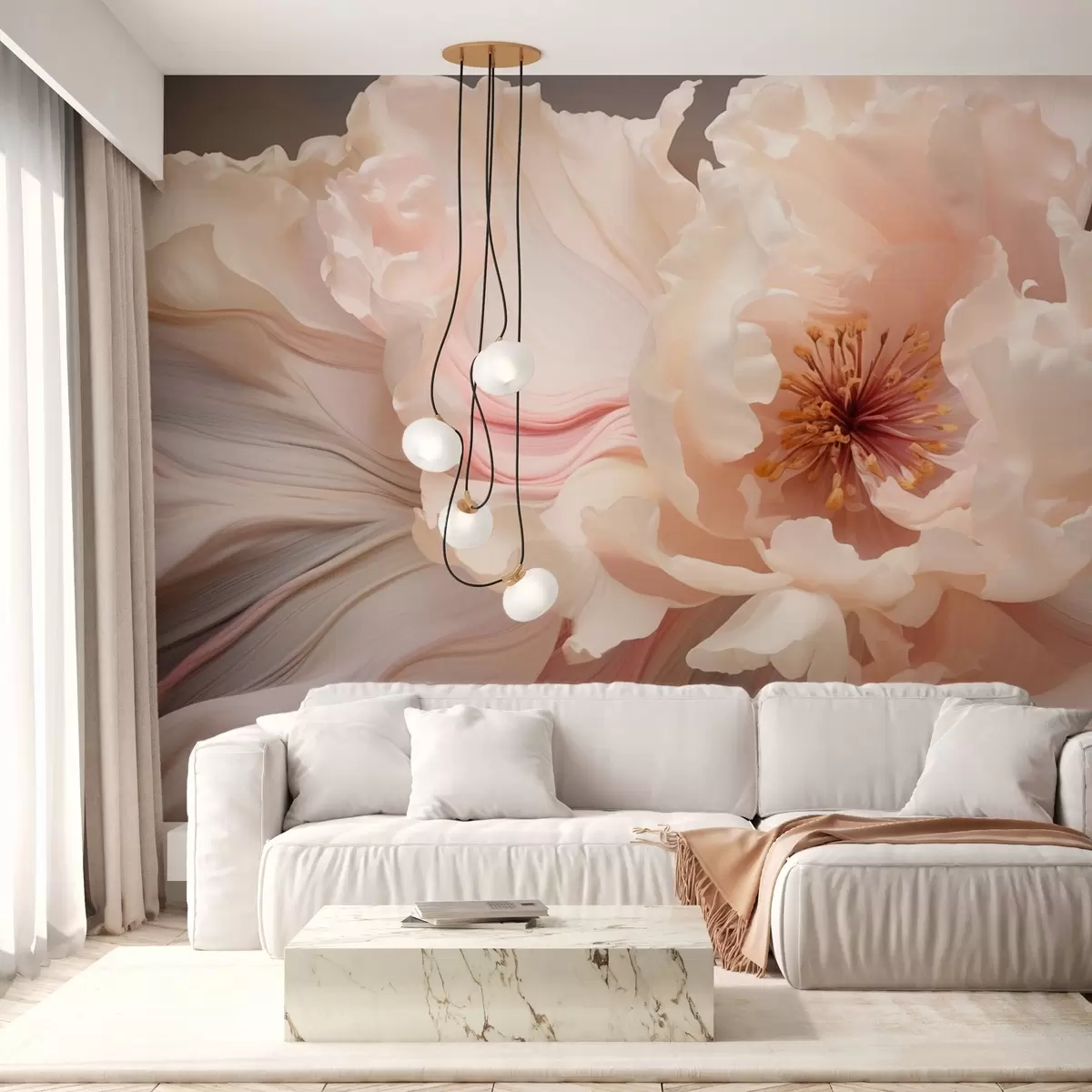 wall murals Апстрактни цвет у меким пастелним нијансама w04346