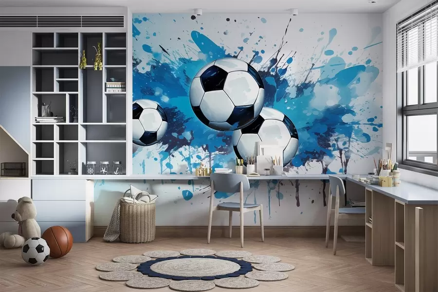 wall murals Фудбалске лопте w04373
