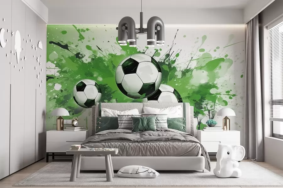 wall murals Фудбалске лопте w04373v1