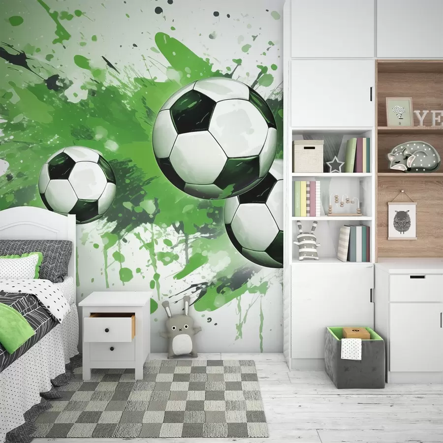 wall murals Фудбалске лопте w04373v1