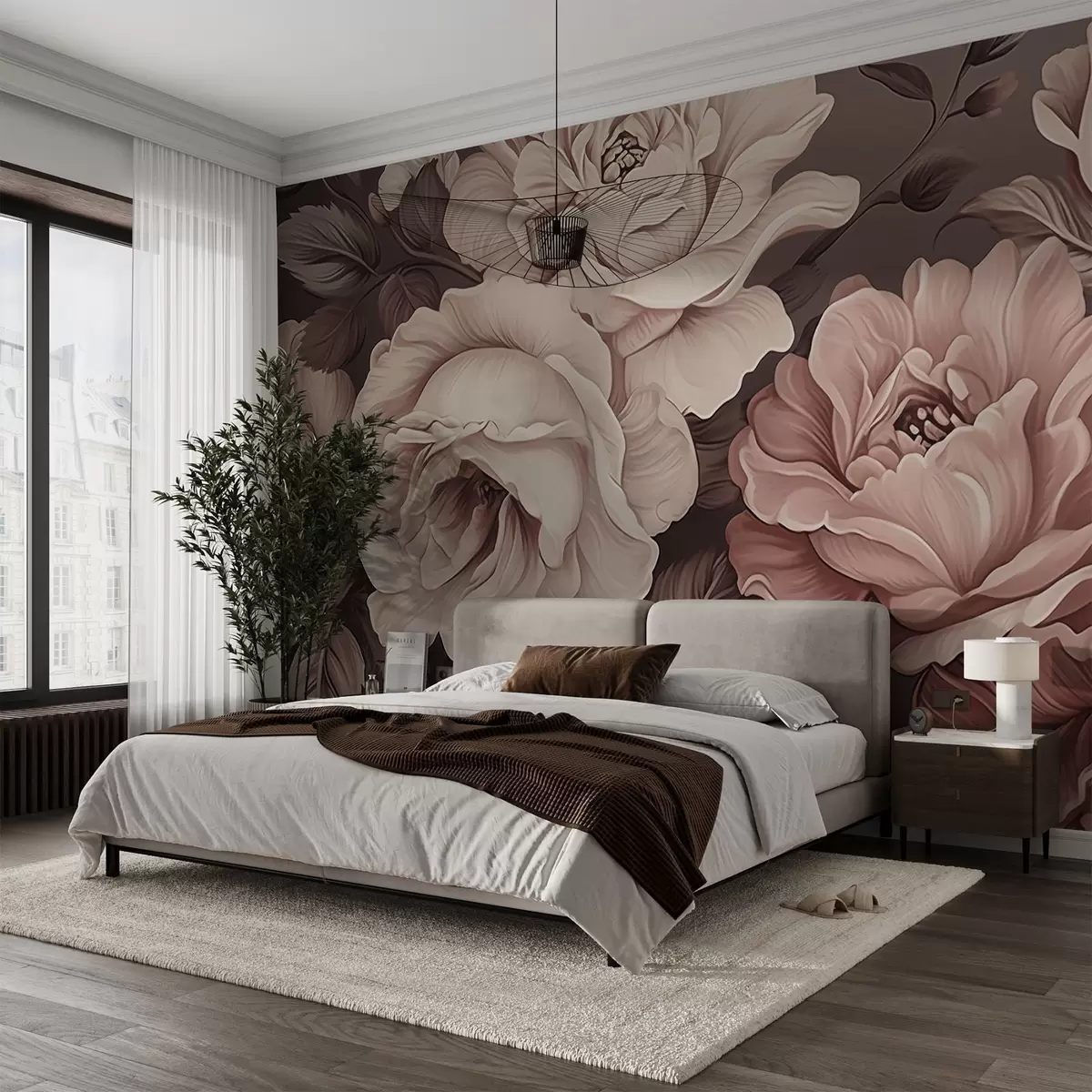 wall murals Пеониес w04378