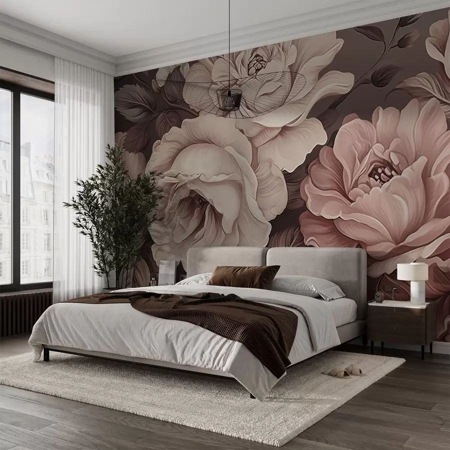 wall murals Пеониес w04378