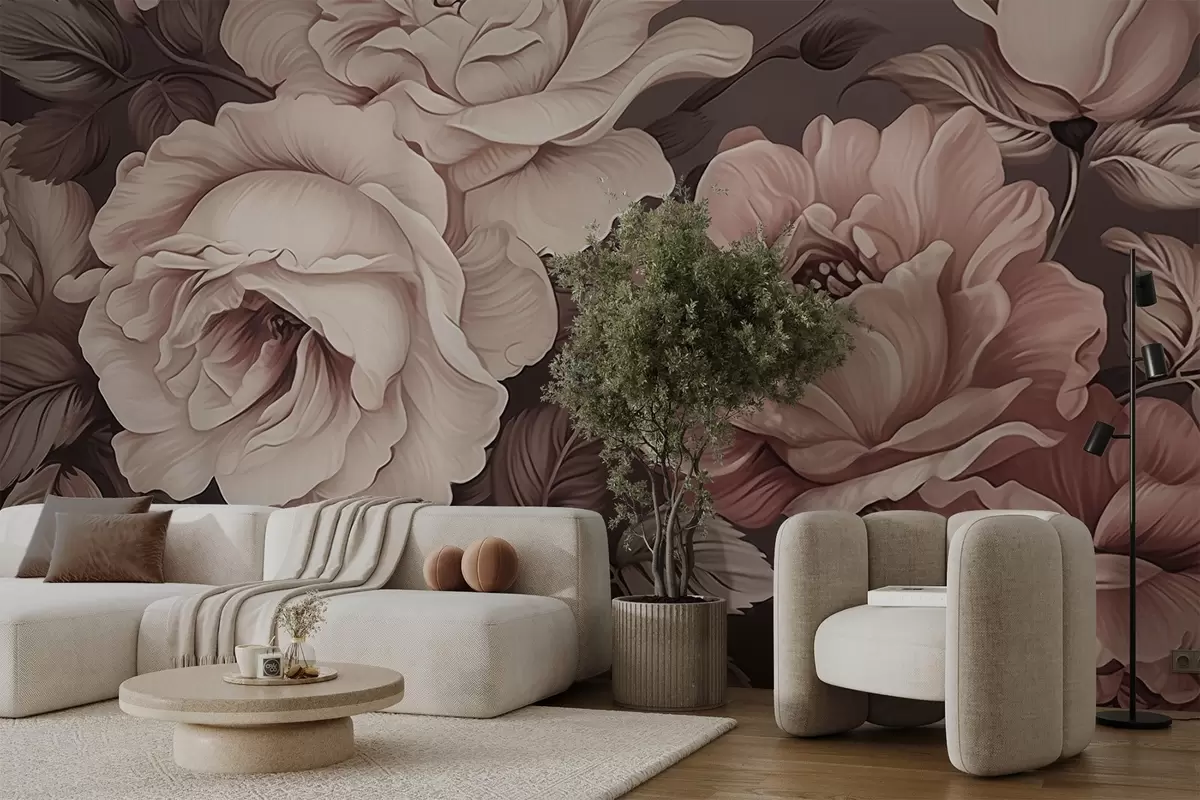 wall murals Пеониес w04378