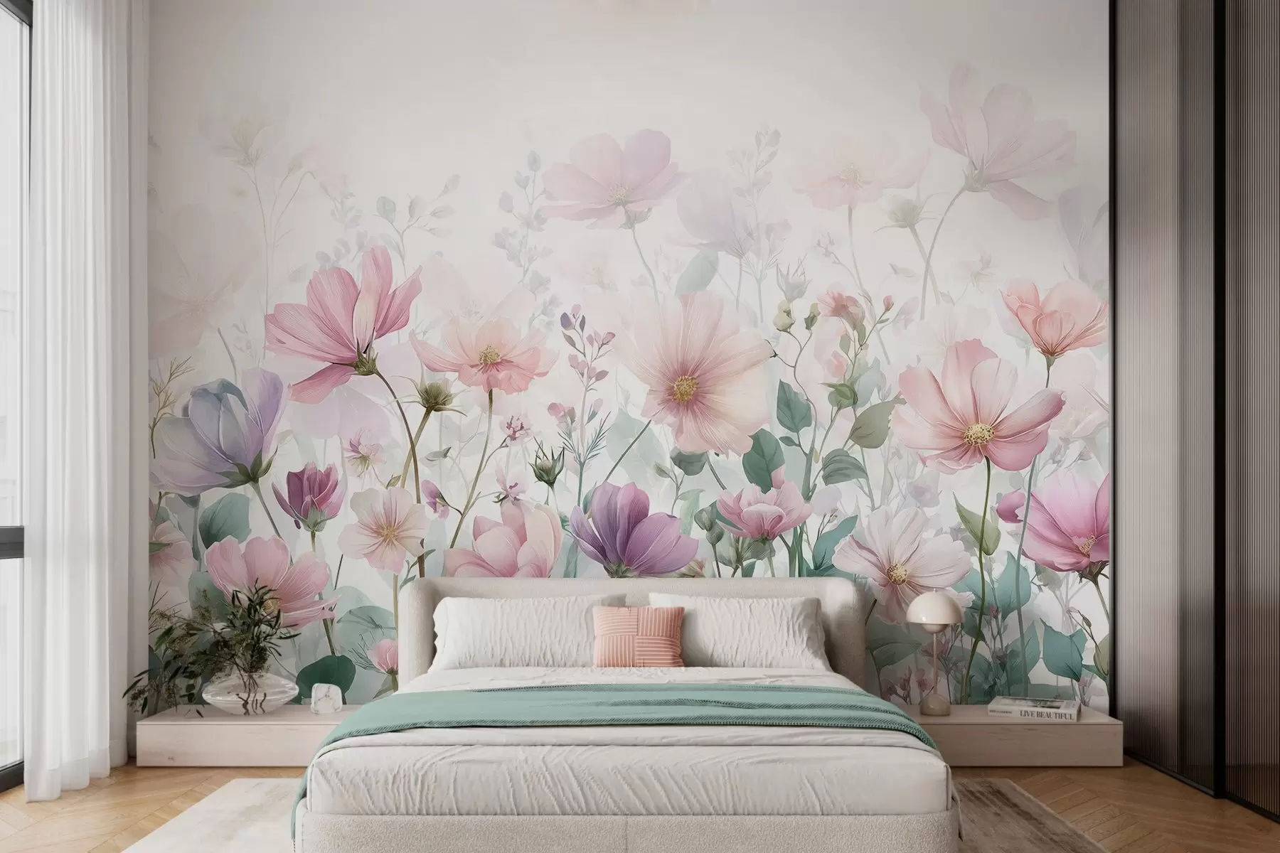 wall murals нежно дивље цвеће w04171