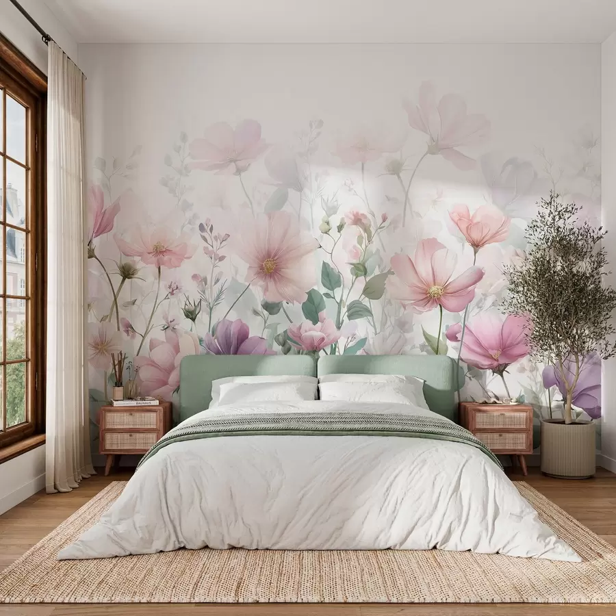 wall murals нежно дивље цвеће w04171