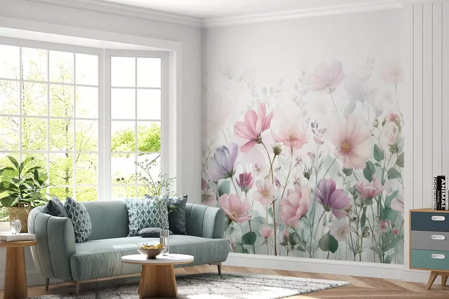 wall murals нежно дивље цвеће w04171