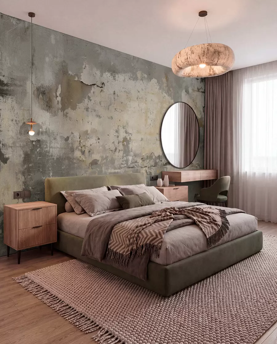 wall murals имитација текстурираног старог зида w04311