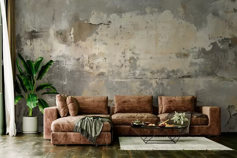 wall murals имитација текстурираног старог зида w04311