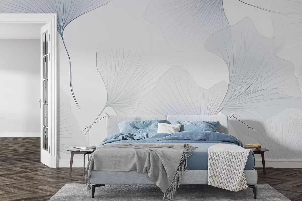 wall murals Провидни листови гинка w04433