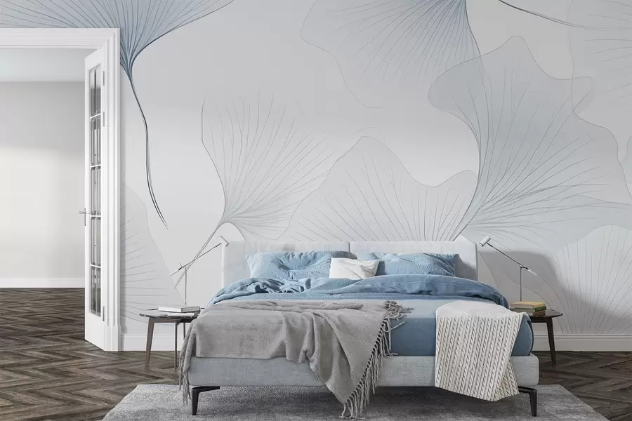 wall murals Провидни листови гинка w04433