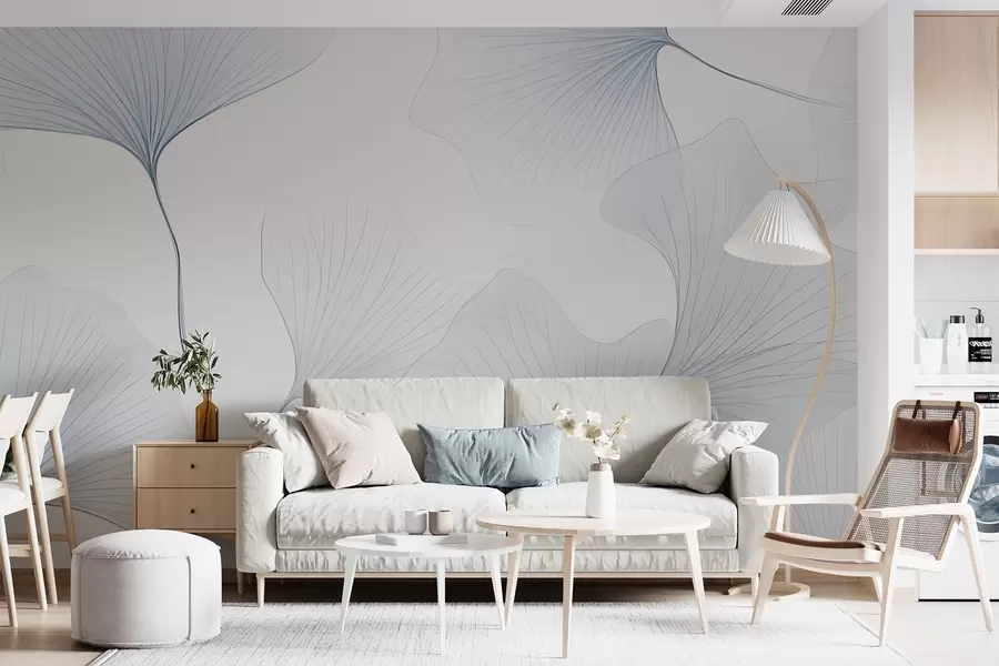 wall murals Провидни листови гинка w04433