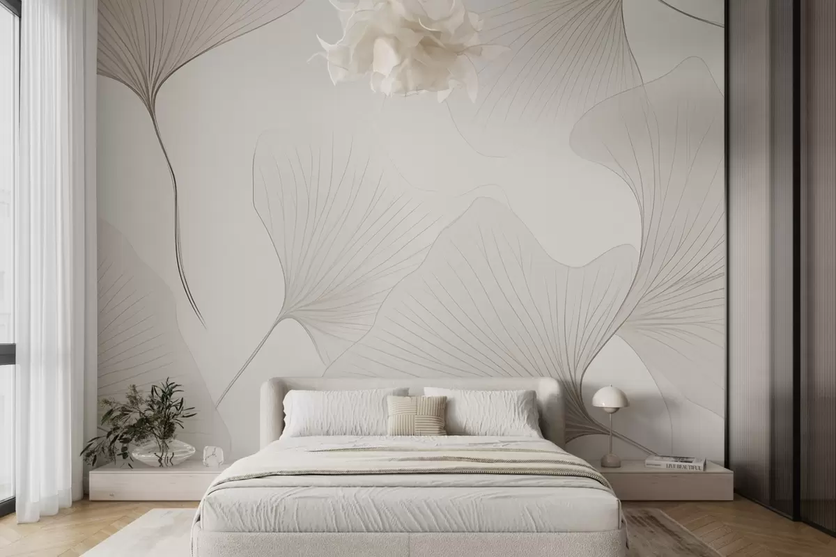 wall murals Провидни листови гинка w04433v1