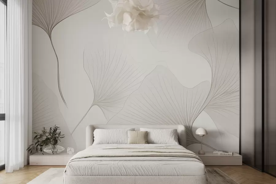 wall murals Провидни листови гинка w04433v1