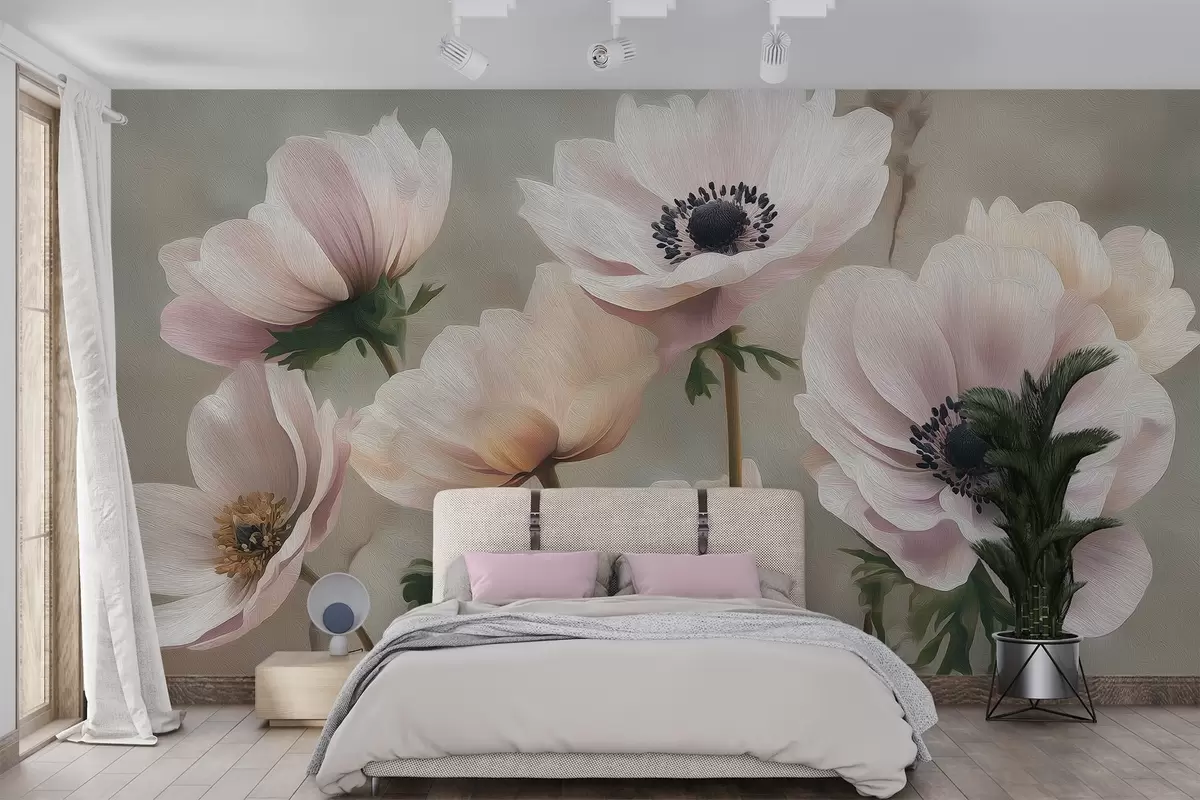 wall murals Цвеће у пастелном стилу w04427