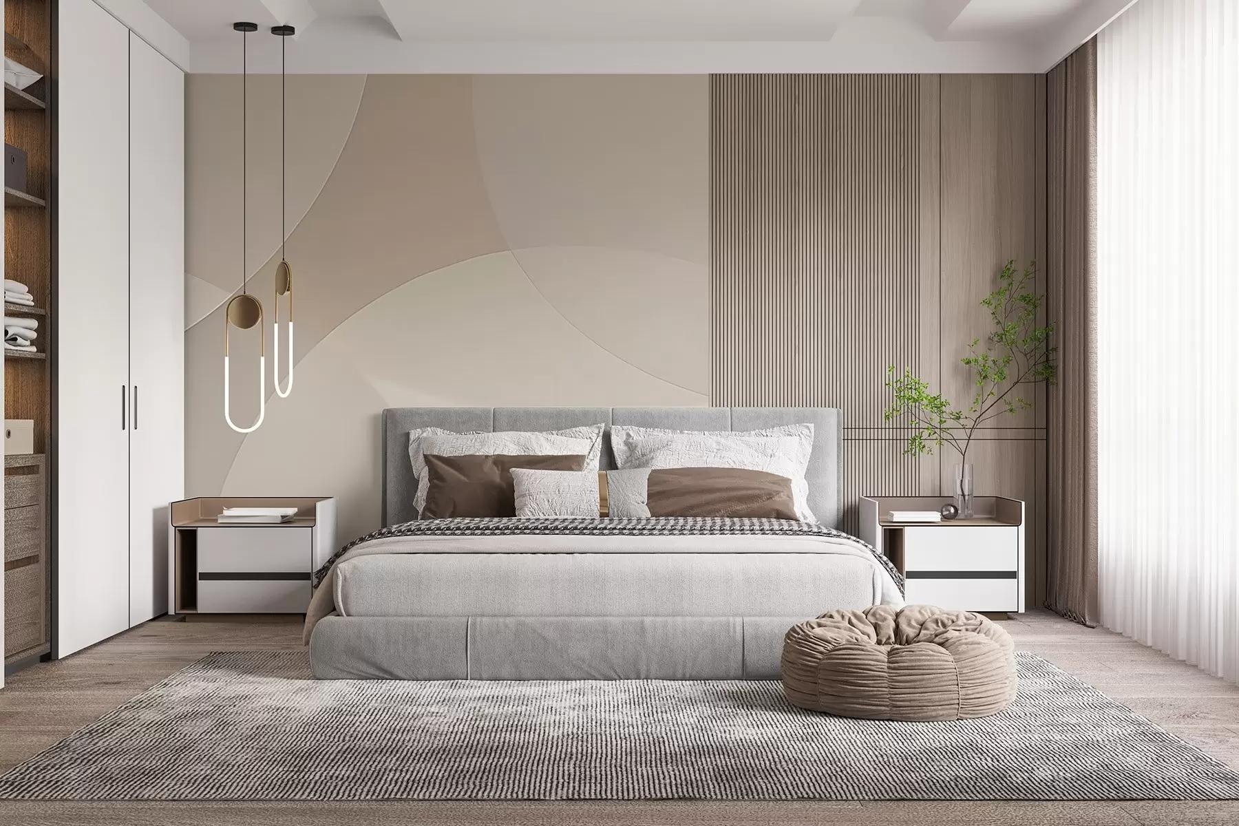 wall murals Апстрактни кругови w04439