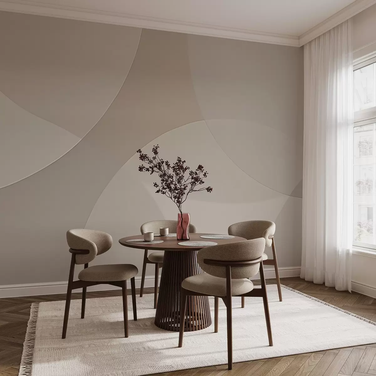 wall murals Апстрактни кругови w04439