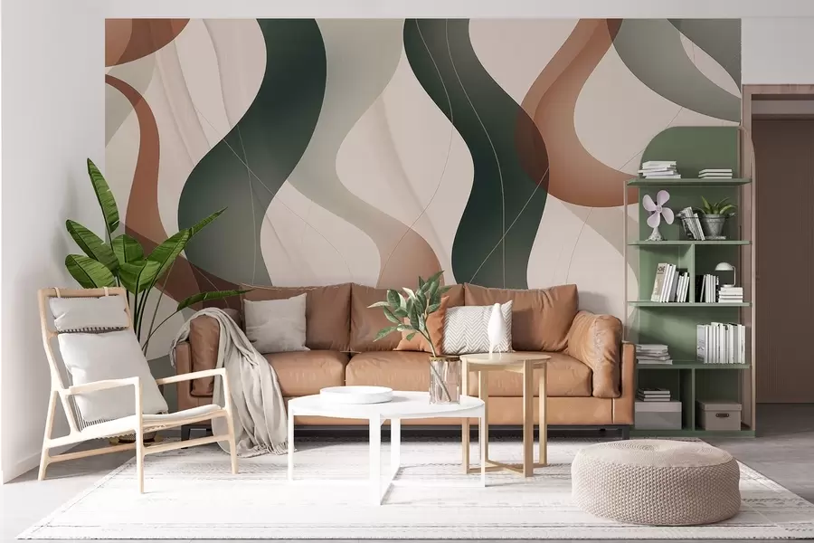 wall murals Таласасте апстрактне линије w04434