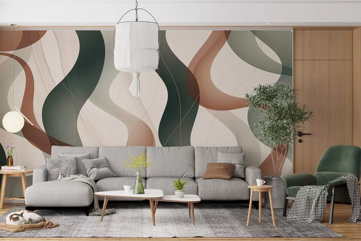 wall murals Таласасте апстрактне линије w04434