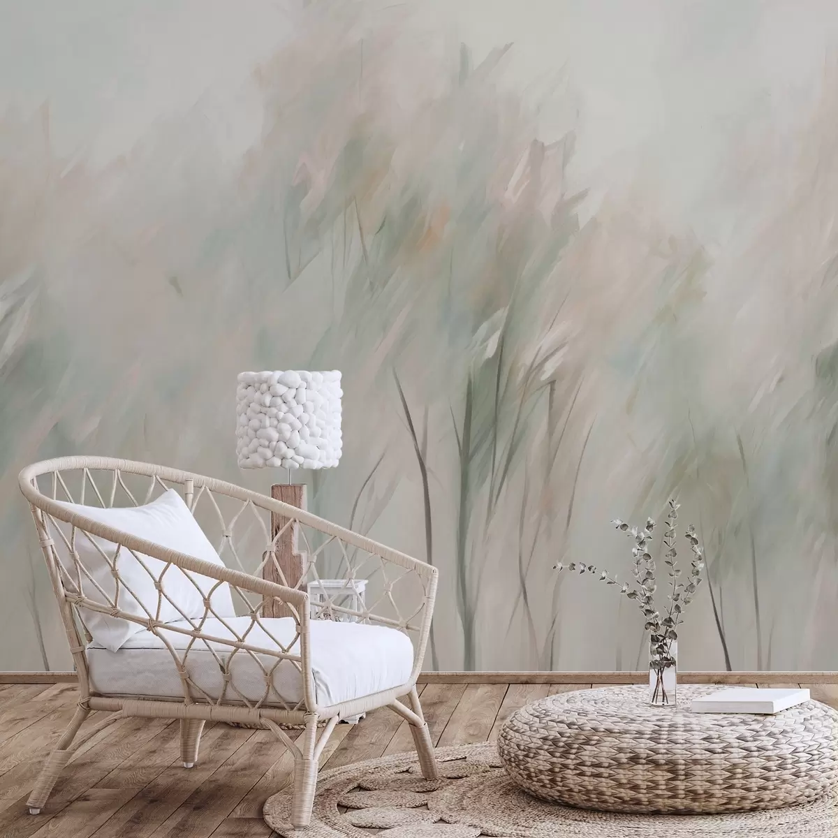 wall murals Сликање имитације дрвећа w04411v1