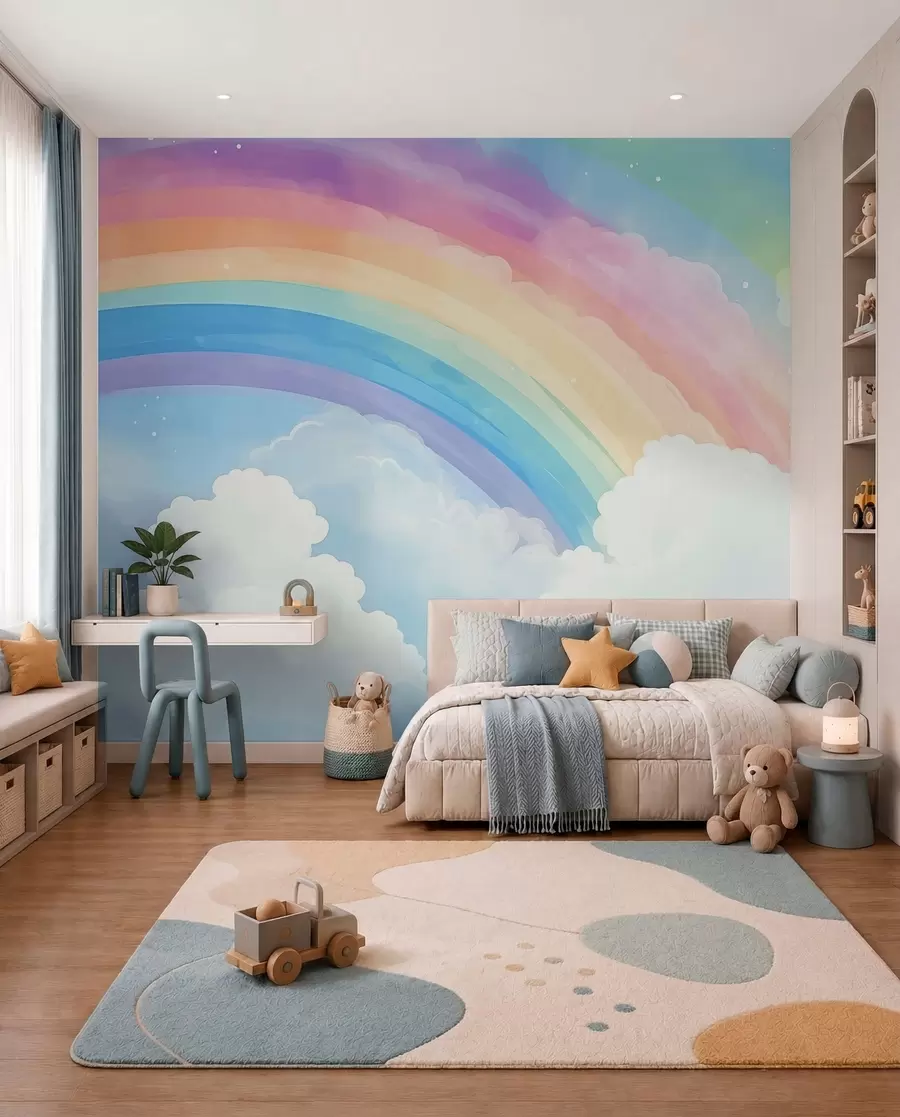 wall murals Duga iznad oblaka w04487