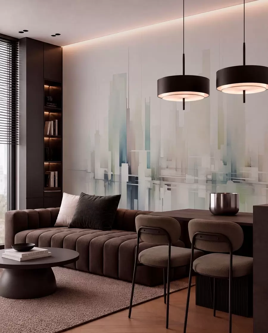 wall murals Апстрактни град w04488