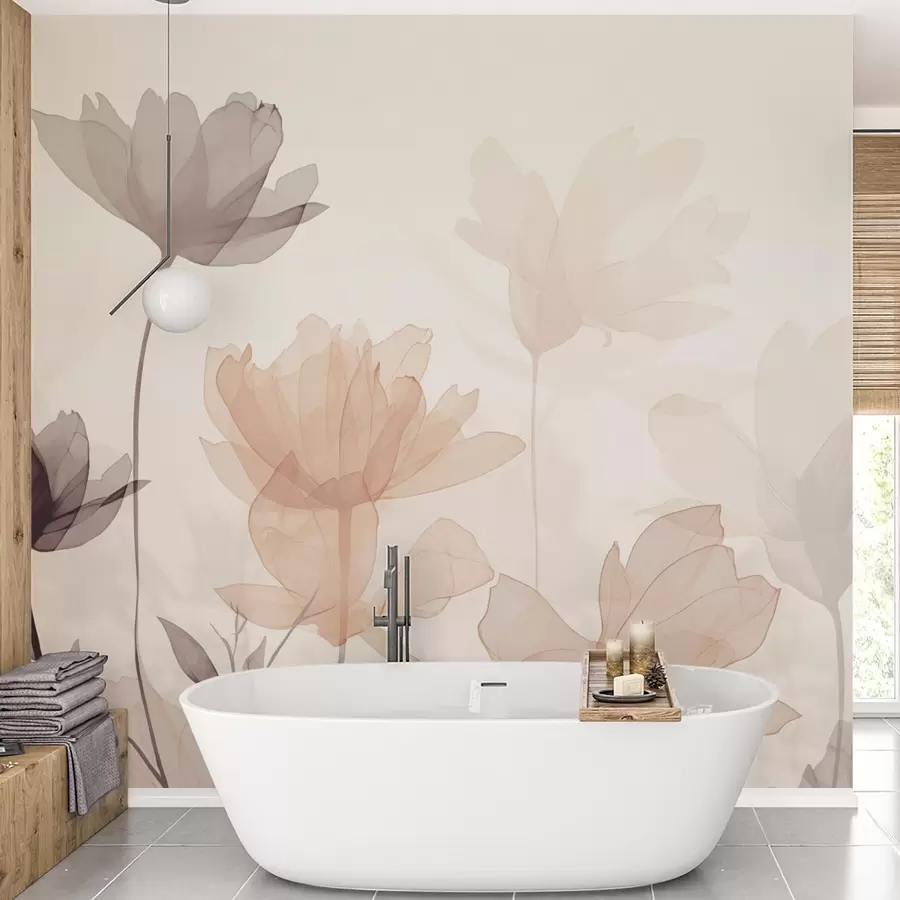 wall murals Силуете цвећа w04489