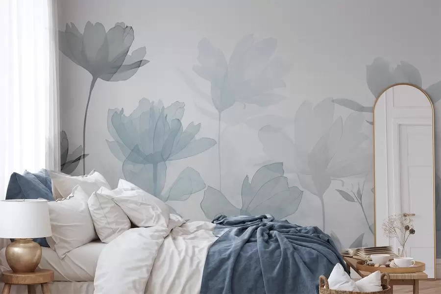 wall murals Силуете цвећа w04489v1