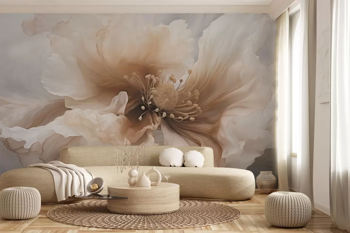 wall murals Нежни цвет у топлим беж тоновима w04446v1
