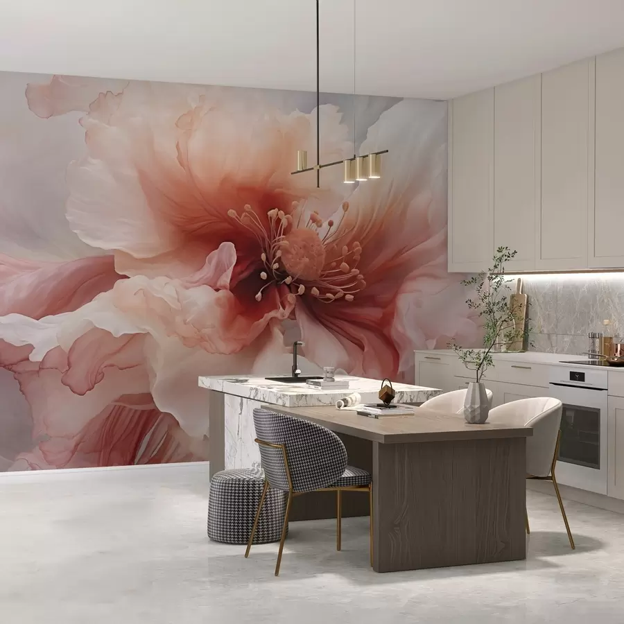 wall murals Велики цвет у црвеним и ружичастим тоновима w04446v2