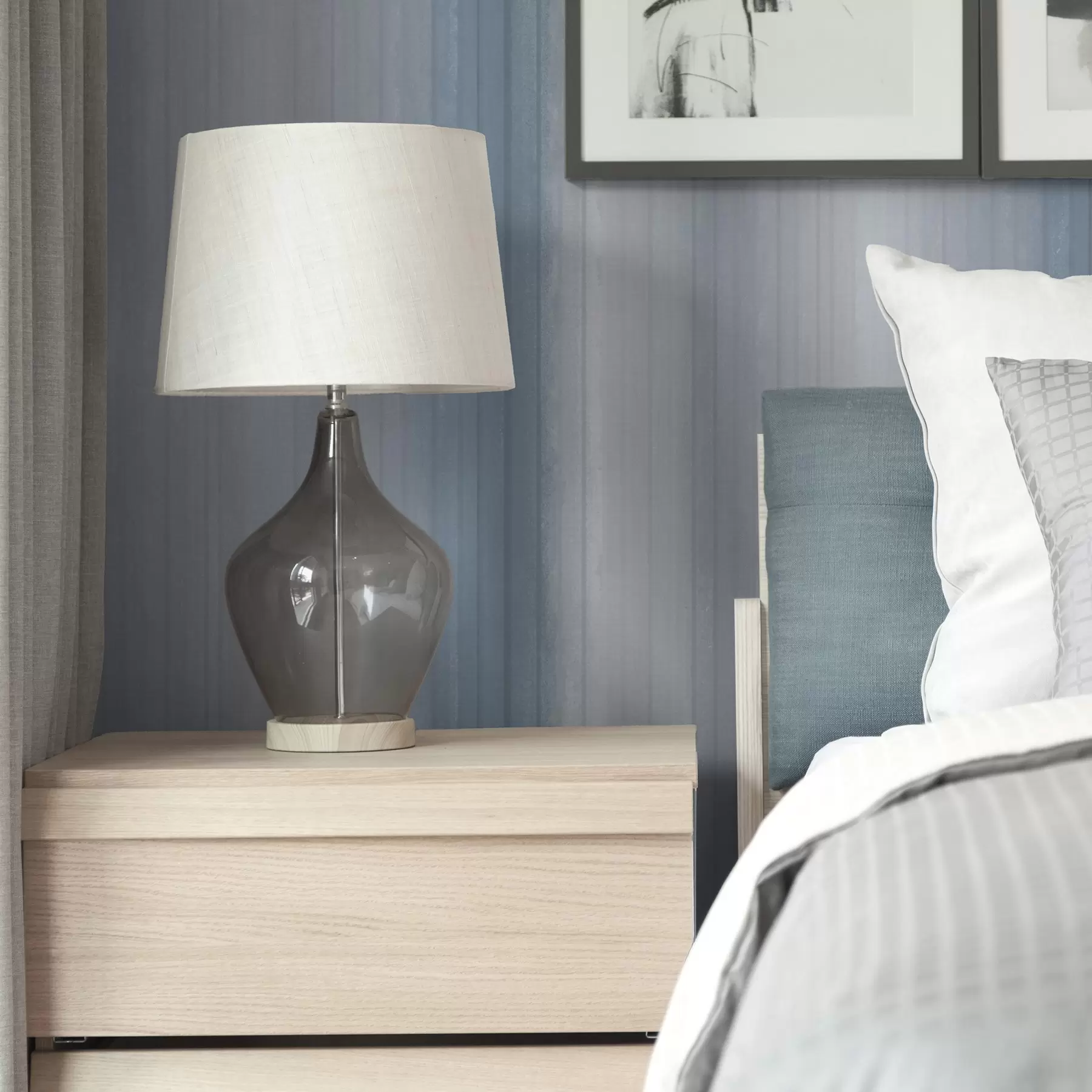 wall murals Меке плаво-сиве градијентне пруге a00506