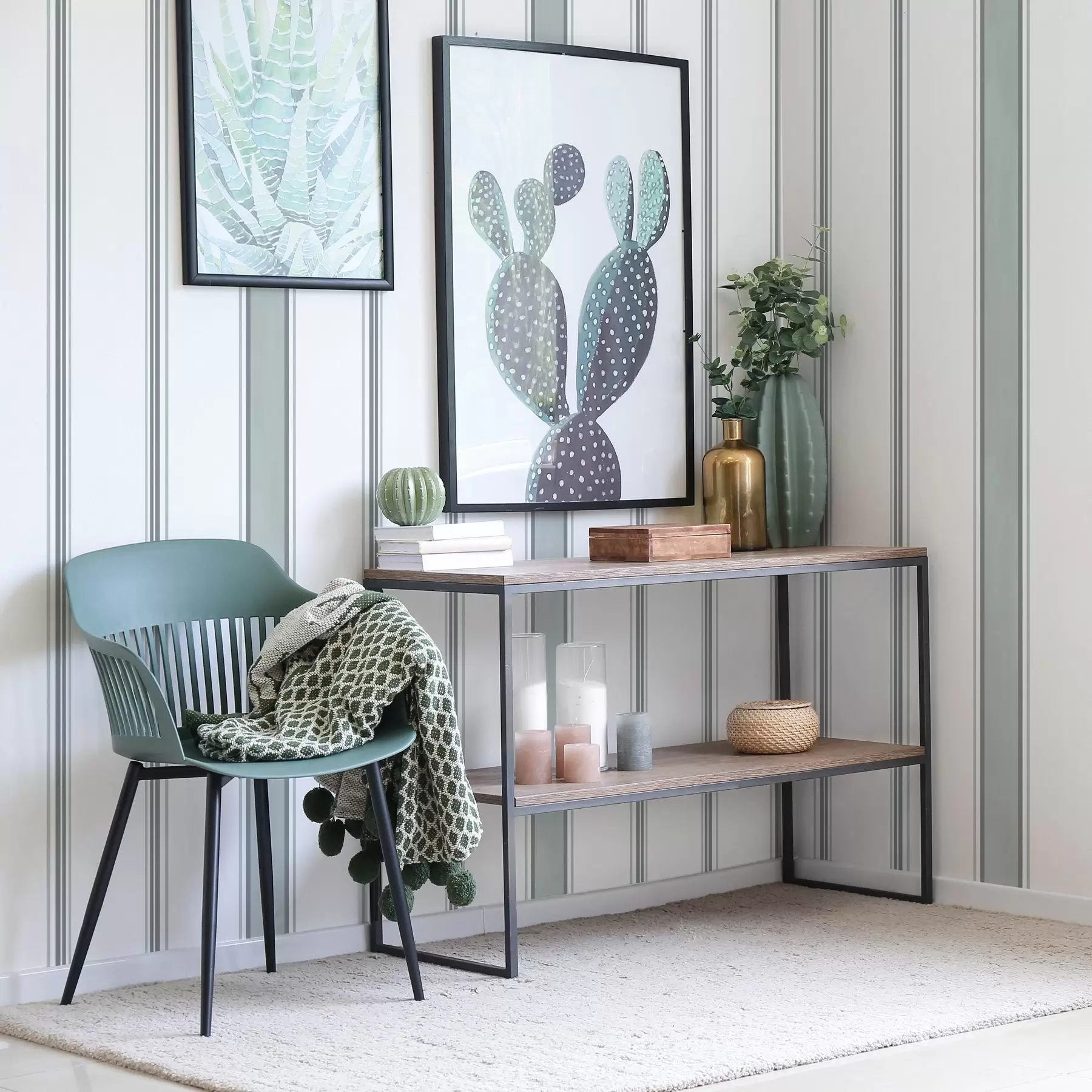 wall murals Широке пруге у сиво-плавој палети a00516