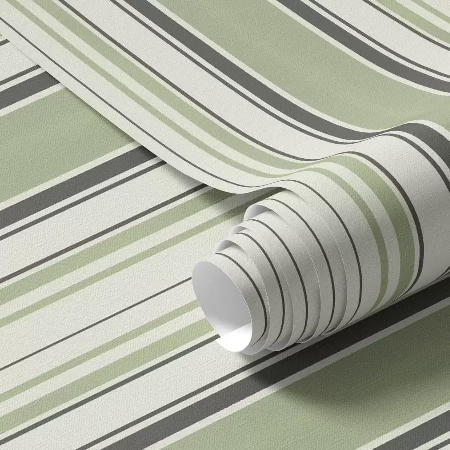 wall murals Крем позадина са мешавином зелених и црних пруга a00563