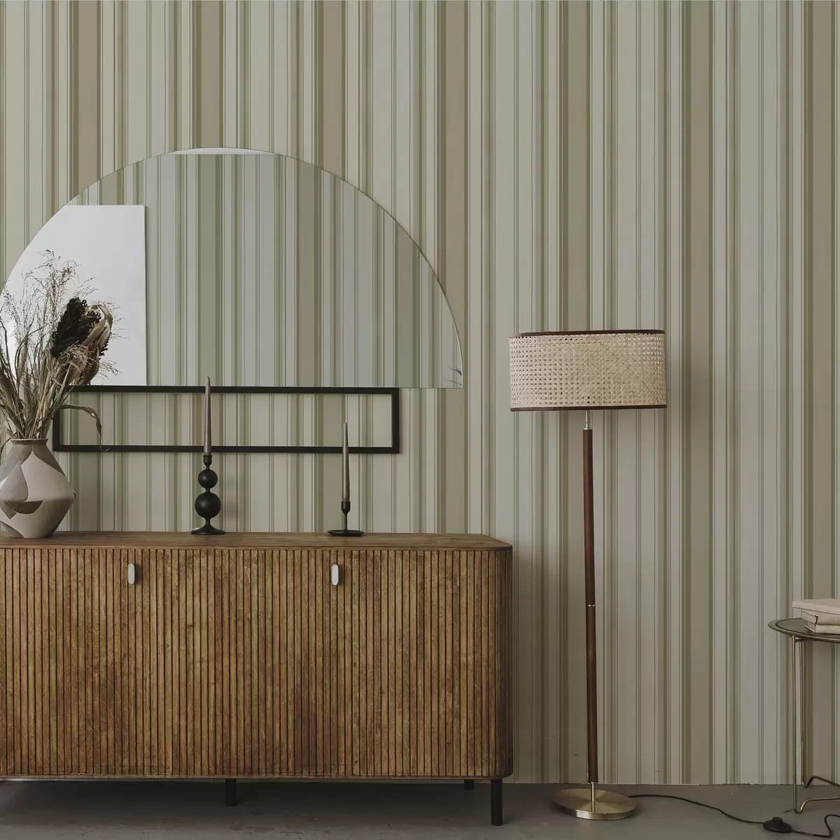 Позадина Крем позадина са сиво-беж вертикалним пругама a00564