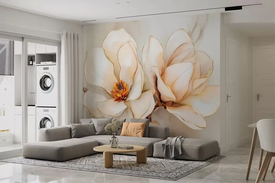 wall murals Велики светли цветови магнолије са меким латицама w09308