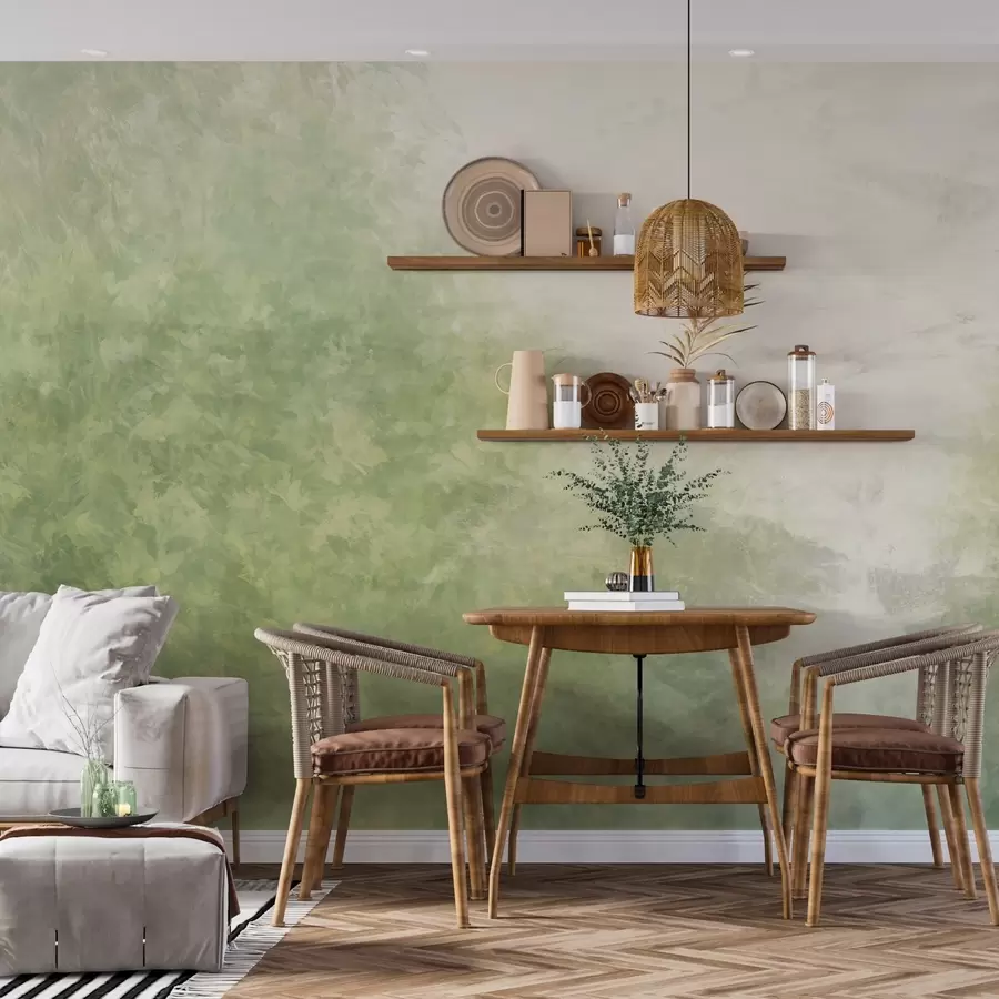 wall murals Имитација лишћа на бетонском зиду w04468