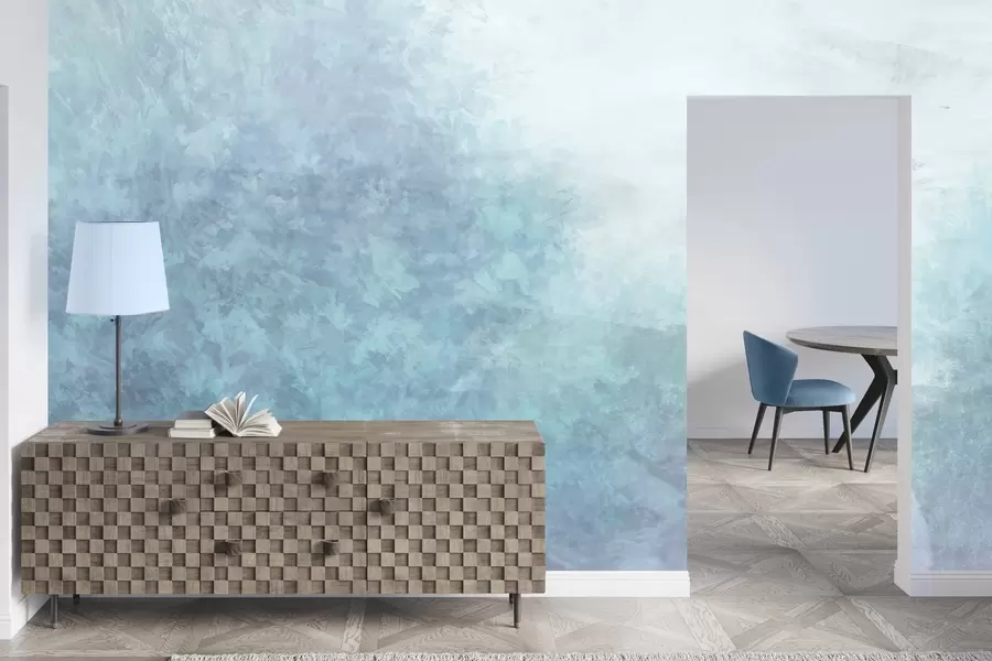 wall murals Имитација лишћа на бетонском зиду w04468v1