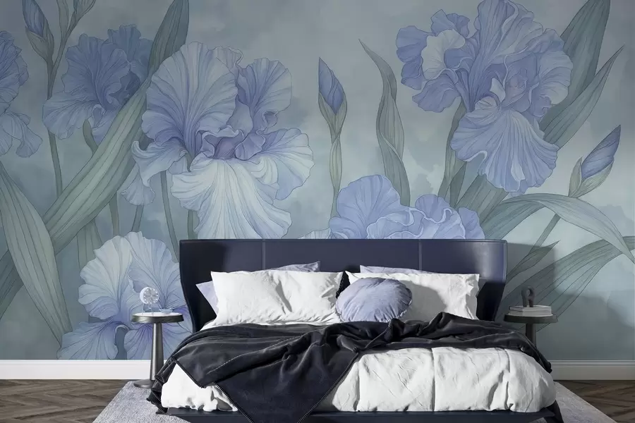 wall murals Илустроване перунике w04469