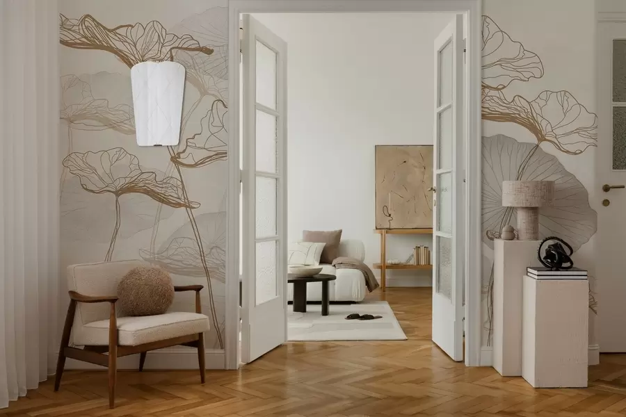 wall murals Разни листови лотоса w04471