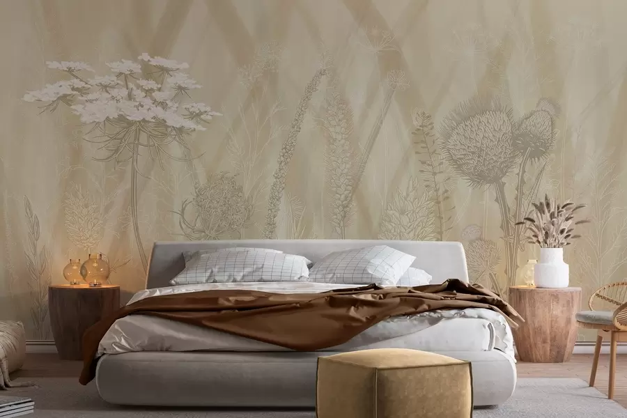 wall murals Траве и хербаријум w04473